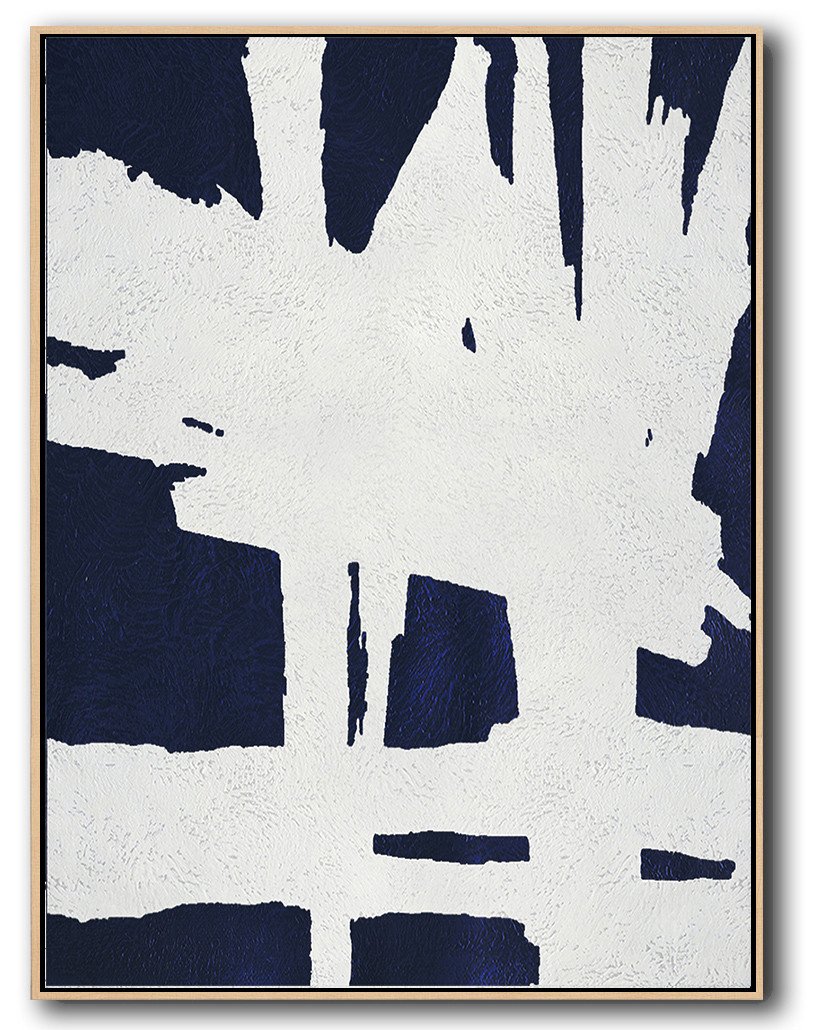 Navy Blue Minimal Art #NV112B - Click Image to Close